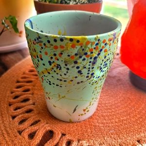 Handpainted small flower pot!